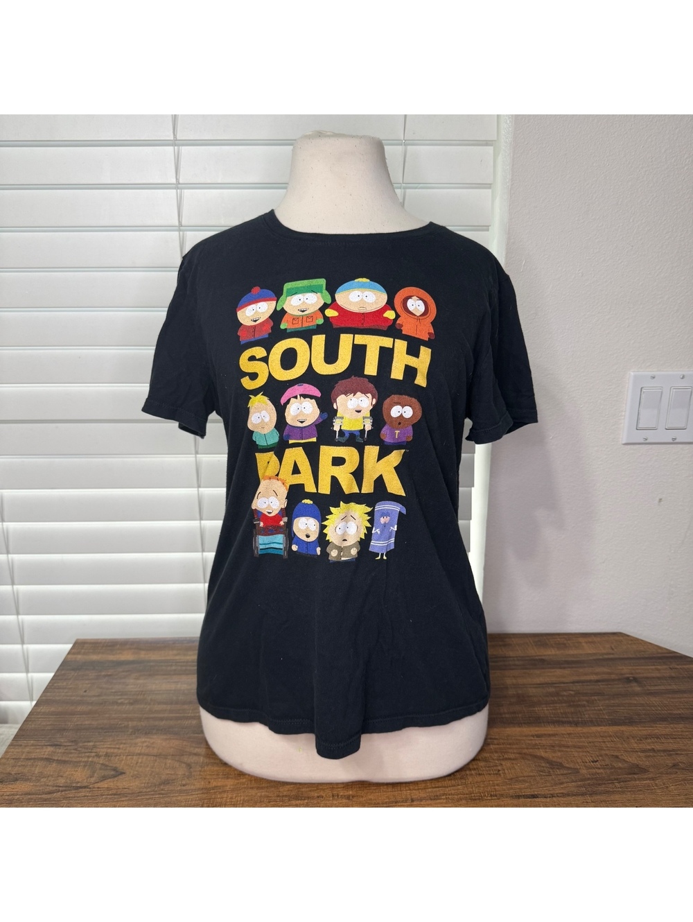 Comedy Central South Park Black Graphic T-Shirt Size Medium